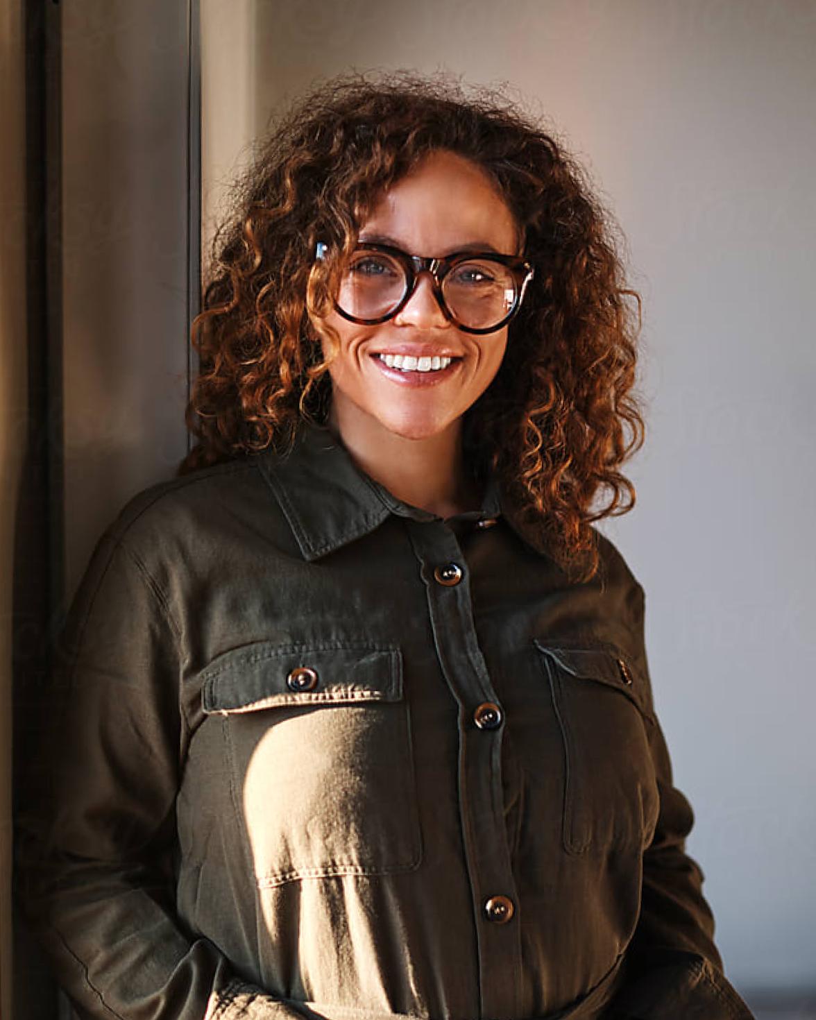 Woman smiling