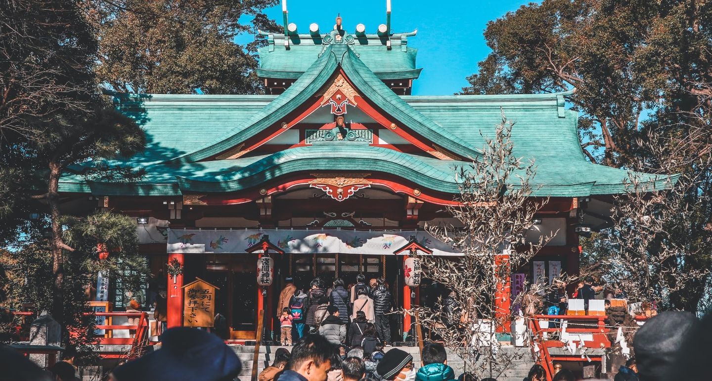 Shrine visit during Oshogatsu