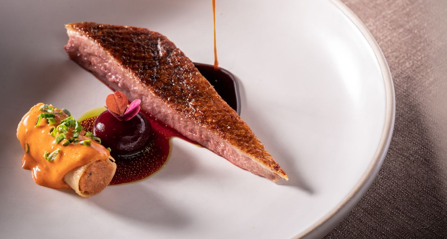 A dish at Elements, inspired by Ciel Bleu