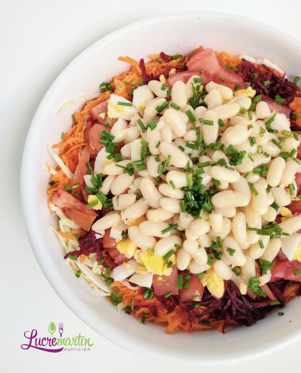 Ensalada con porotos blancos