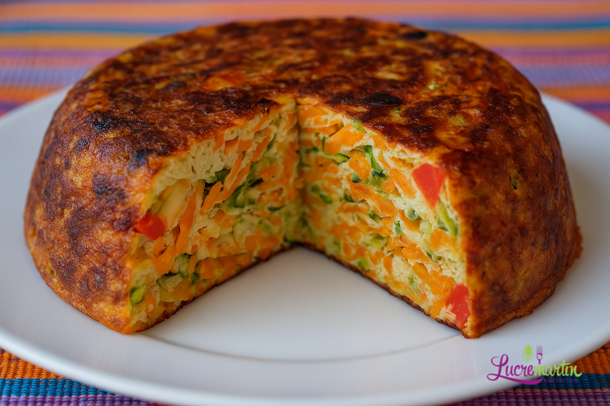 Tortilla de Zucchinis y zanahoria