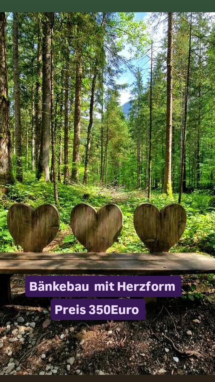 Bild 0 von Anzeige: Bänkebau mit Herzenlehne