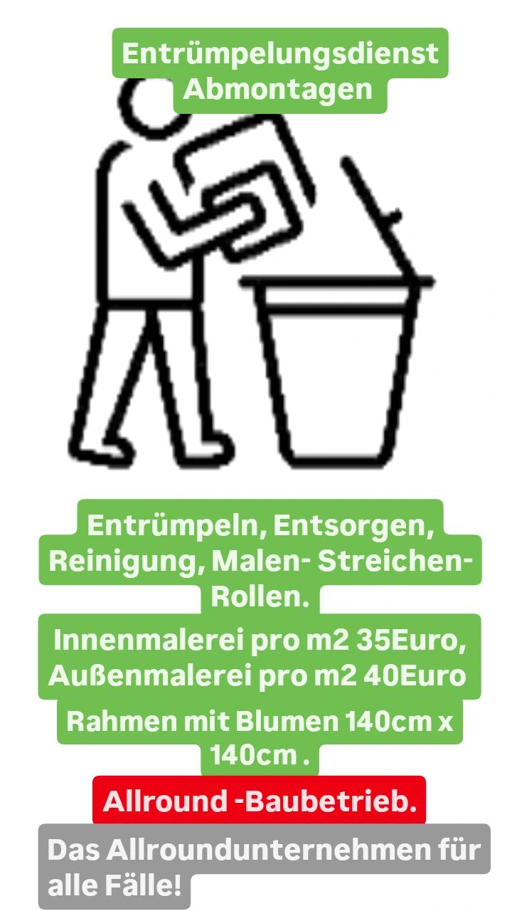 Bild von Anzeige: Entrümpelungsdienst Abmontagen Malerei -Lackiererei Allround -Baubetrieb