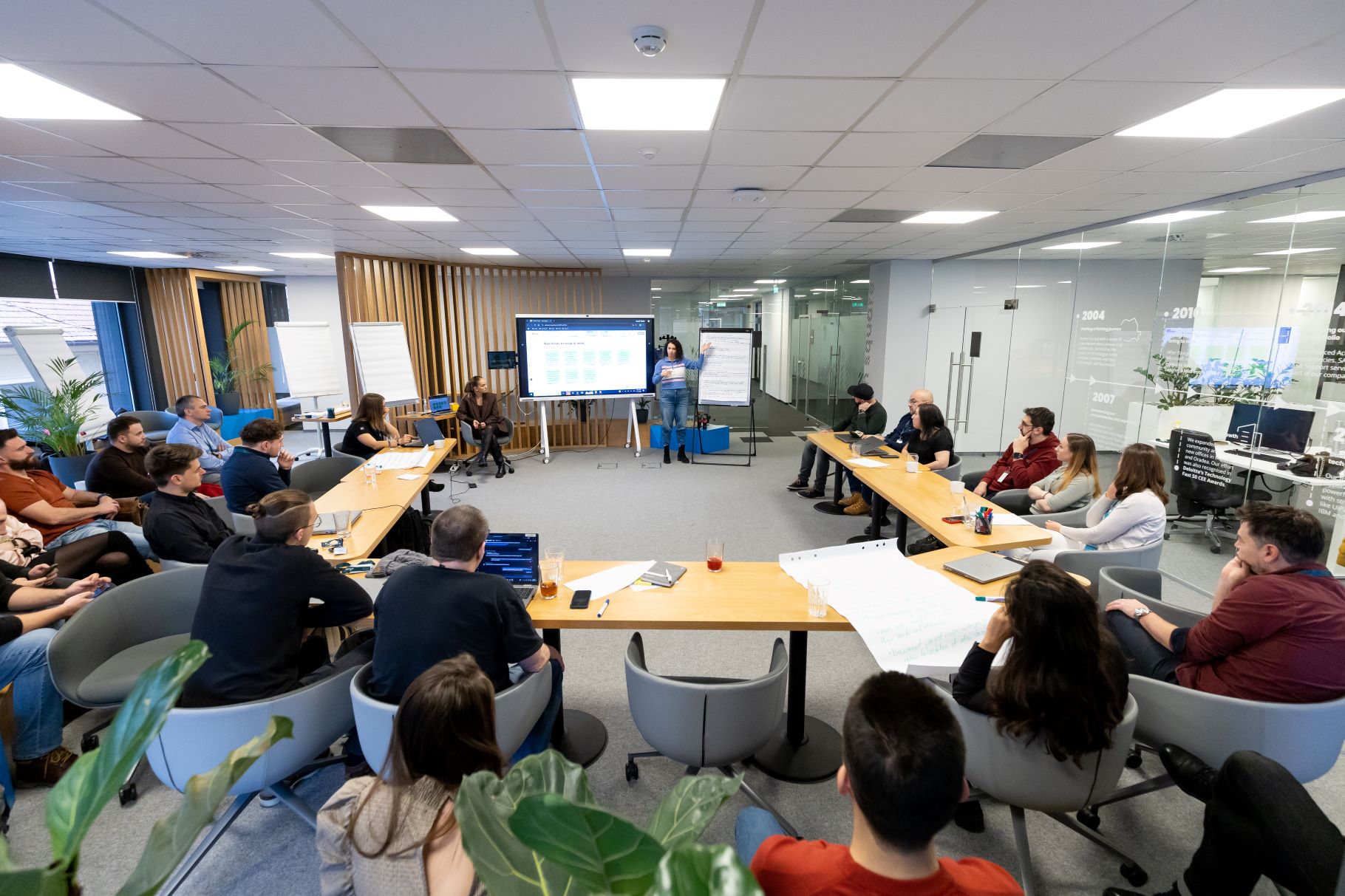 HOMAG visit at the Accesa office in Cluj-Napoca