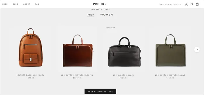 Do you only sell products? Choose Shopify