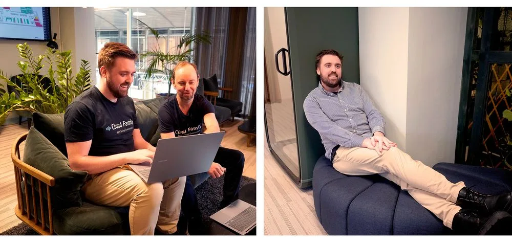 Daniel Fredriksson with the Cloud Family team