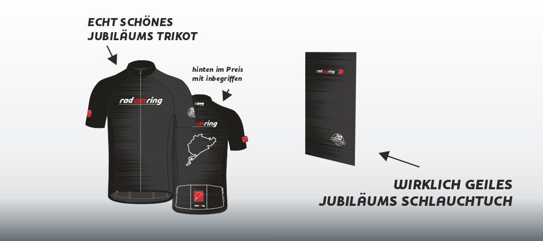 Rad am Ring Trikot und Schlauchtuch: Vor Ort erhältlich!
