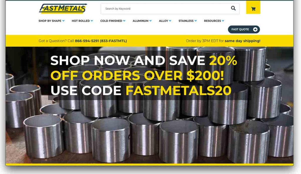 Mercado de comercio electrónico B2B FastMetals