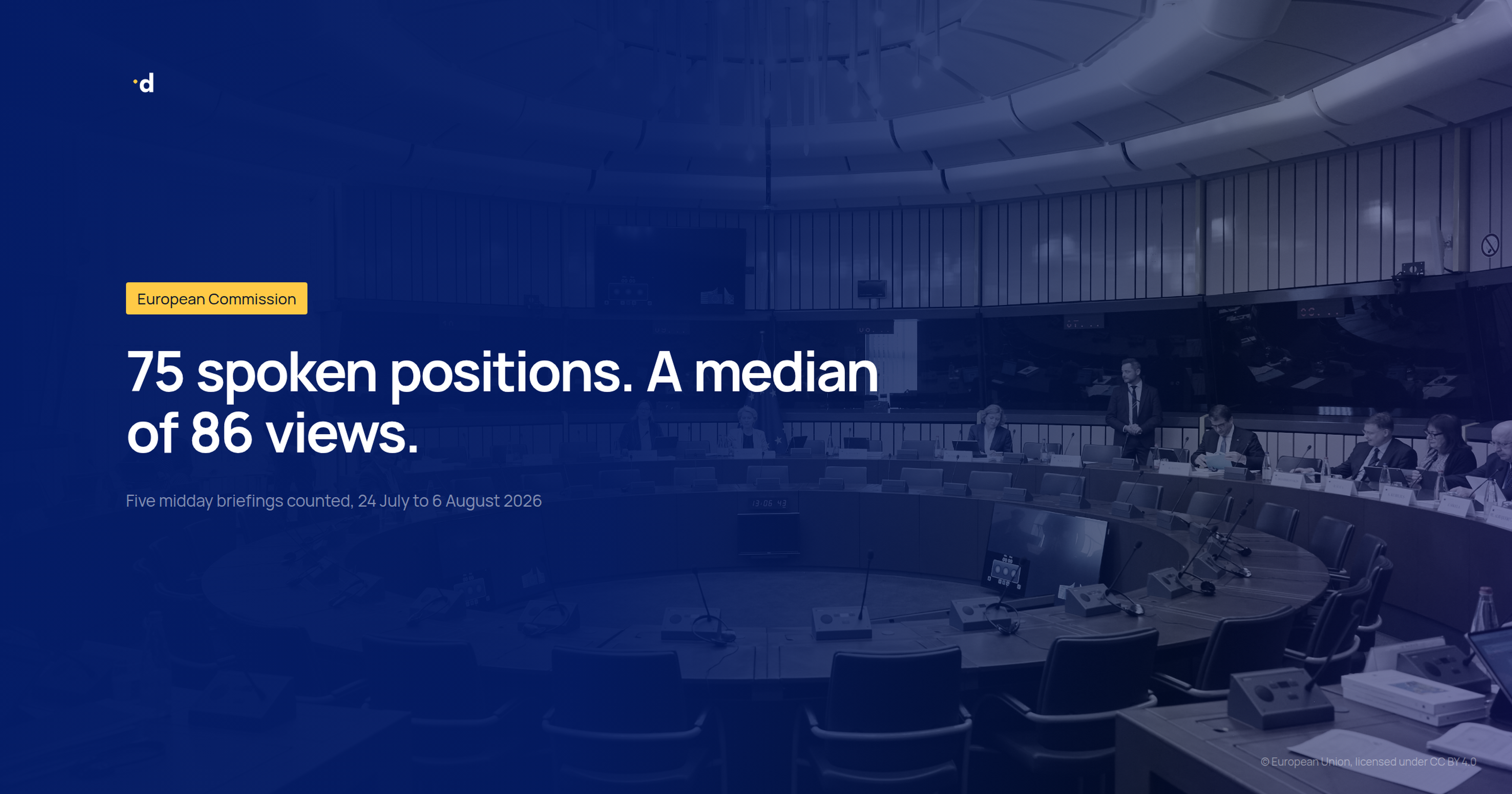 European Commission meeting room, midday briefing transcripts