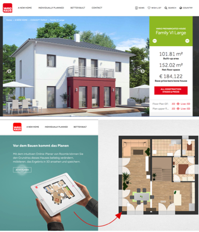 Variohaus uses white-label roomle floor planner