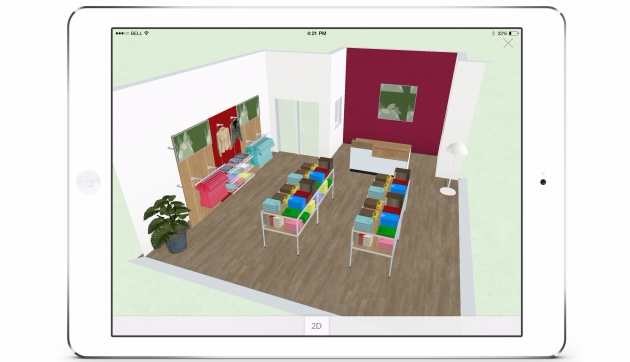 3D POS shop and space planning