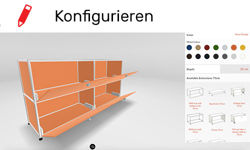 Konfiguriere Möbel live in 3D