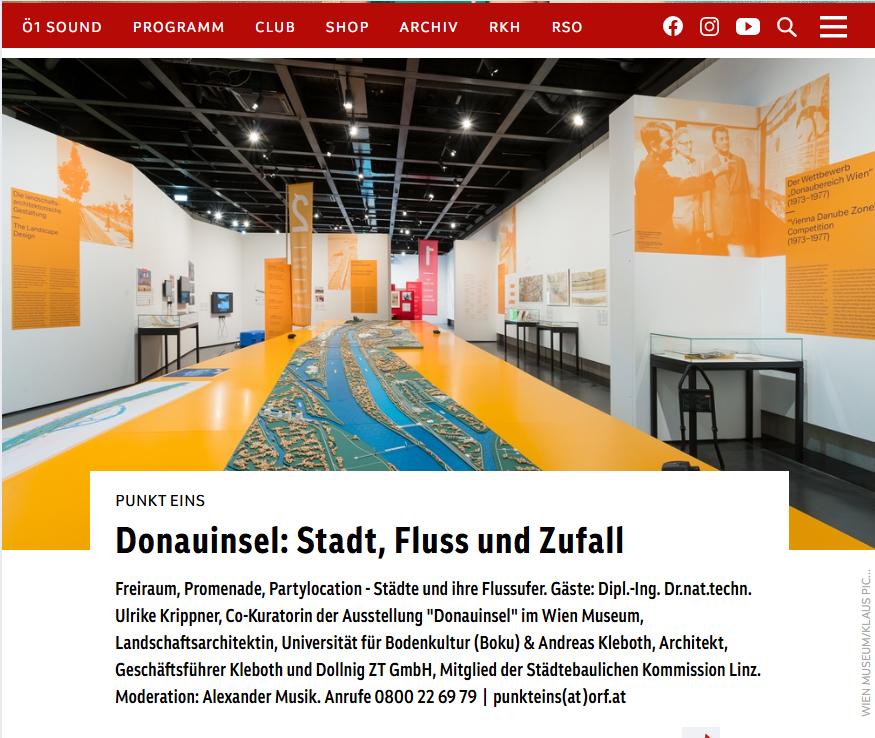 Donauinsel: Stadt, Fluss und Zufall - Andreas Kleboth zu Gast bei Ö1