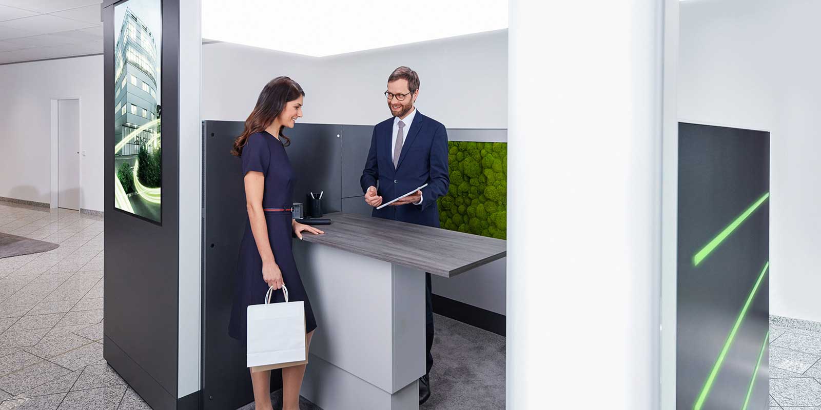 KePlus connect integriert alle nötigen Zonen einer Service-Filiale auf kleinster Stellfläche.