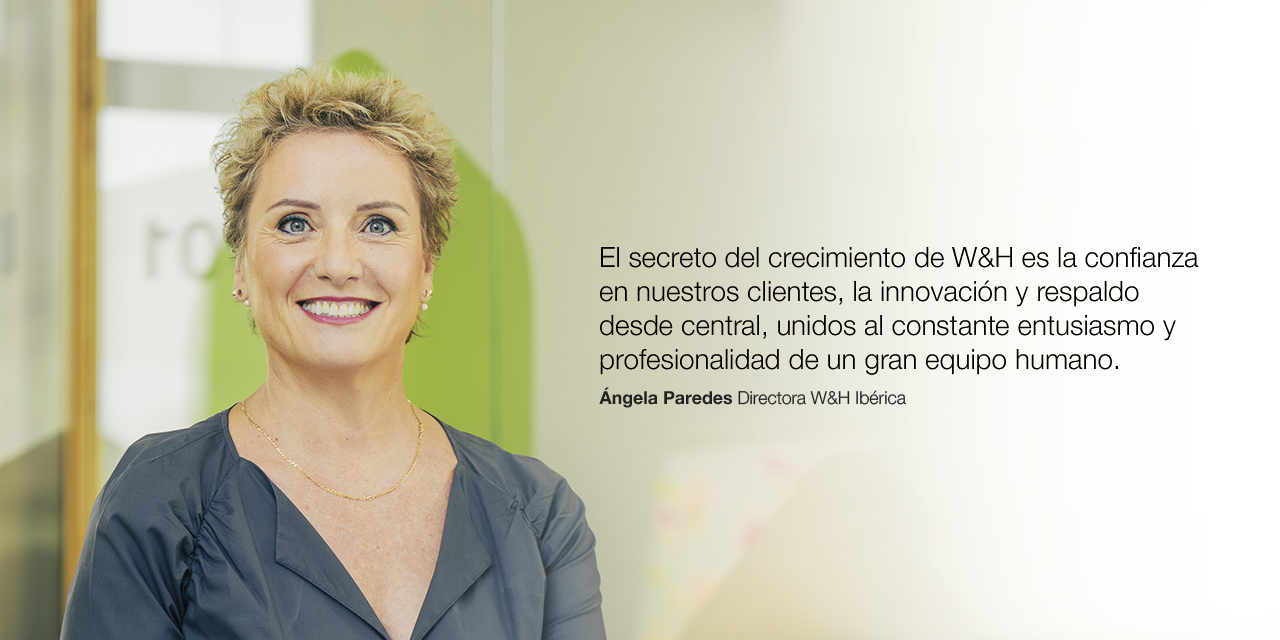 Ángela Paredes (Gerente de W&H Ibérica) Ángela Paredes (Gerente de W&H Ibérica)