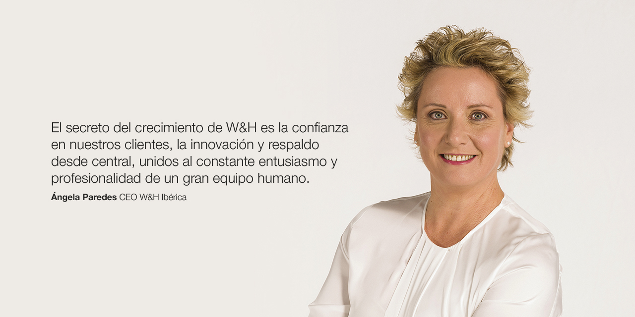 Ángela Paredes (Gerente de W&H Ibérica) Ángela Paredes (Gerente de W&H Ibérica)