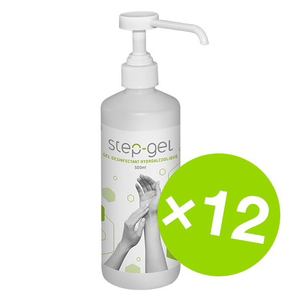 Step-Gel carton de 12 flacons de 500 ml Step-Gel carton de 12 flacons de 500 ml