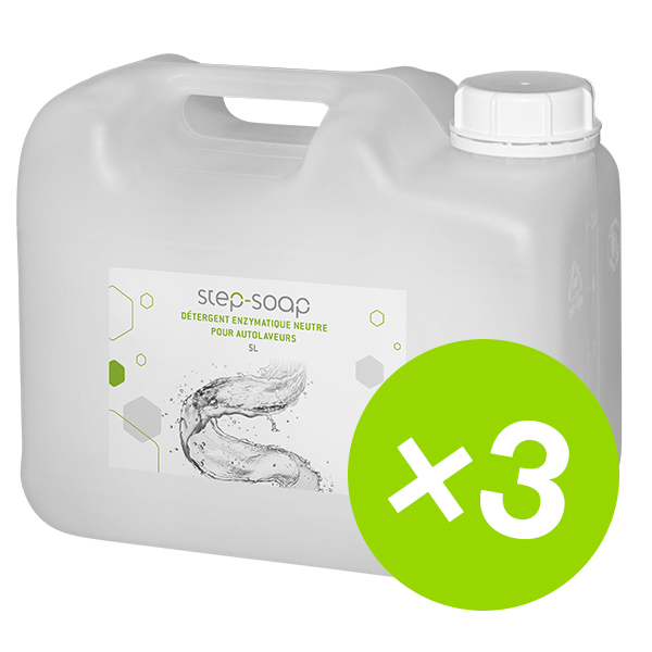Step-Soap carton de 3 bidons de 5 L Step-Soap carton de 3 bidons de 5 L