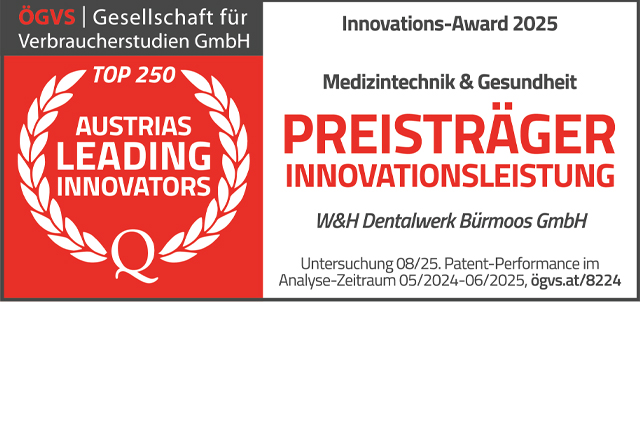W&H erhält Innovations-Award 2025