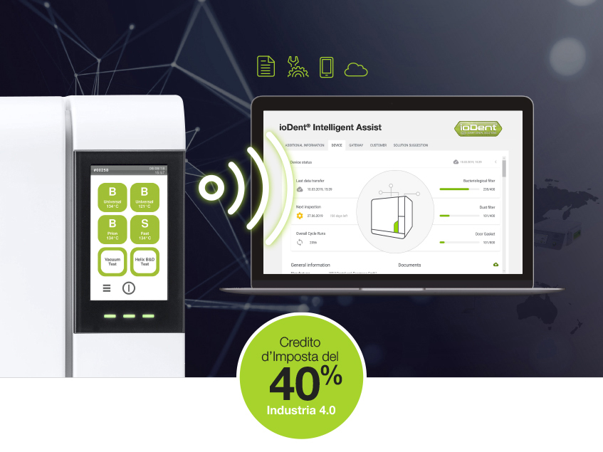 Manutenzione innovativa con il sistema ioDent®. Manutenzione innovativa con il sistema ioDent®.