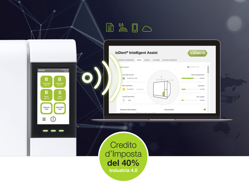 Manutenzione innovativa con il sistema ioDent®. Manutenzione innovativa con il sistema ioDent®.