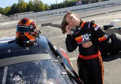 Caitlin Shaw, a NASCAR Camping World Truck Series driver,