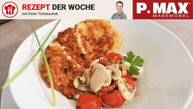 Kürbis-Erdäpfel-Puffer