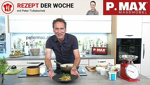 Knackiger Salat mit Linsen.