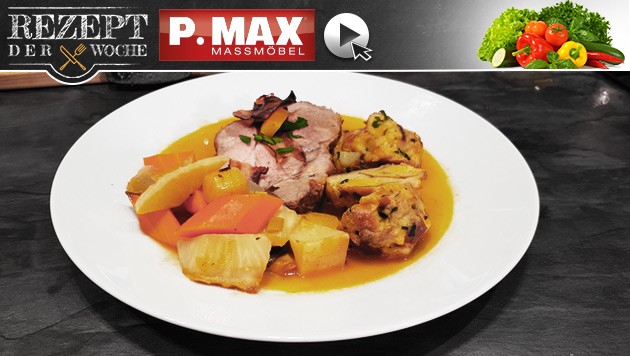 Rezept der Woche: Mostbratl mit Gemüse