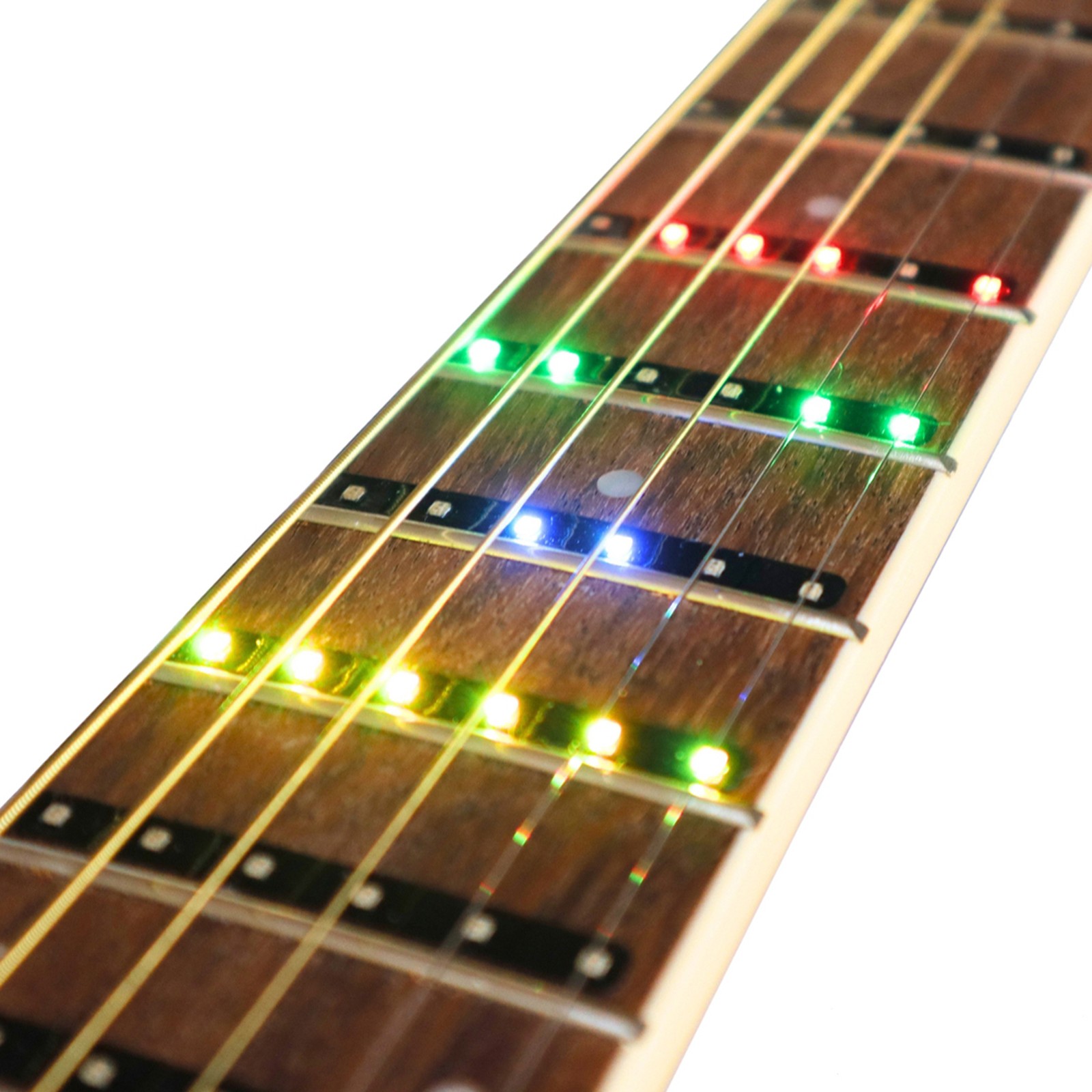 Visual Note Music Learning Device G Type LED on an electric guitar fingerboard