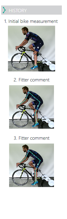 Fit log history