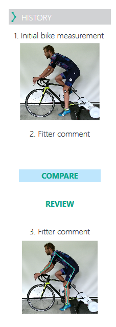 Hovering over thumbnail in fit log history