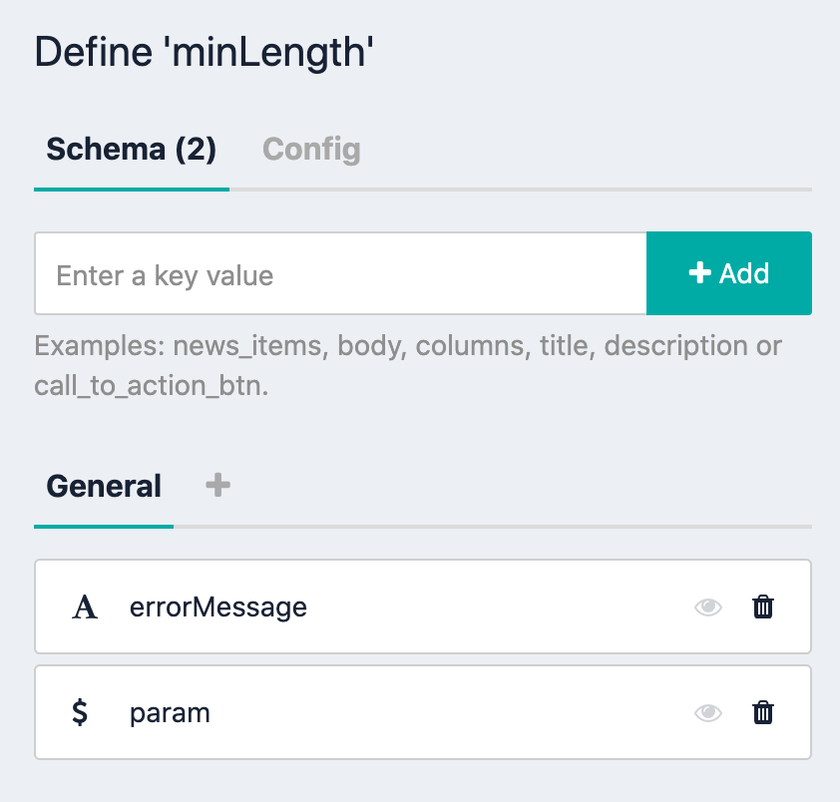 Definition of min-lenght requirment