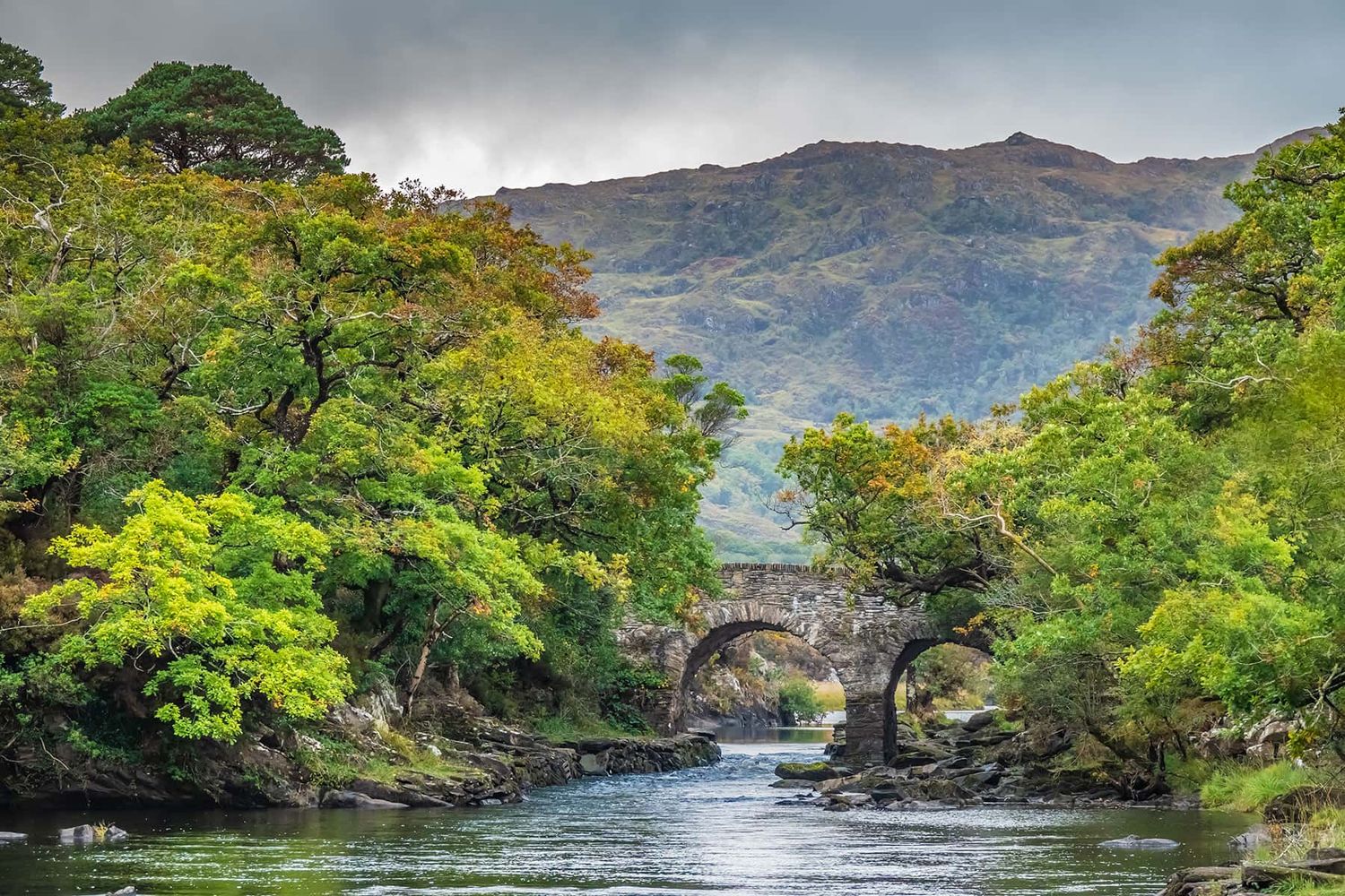 Old Weird Bridge in Killarney National Park, Ireland