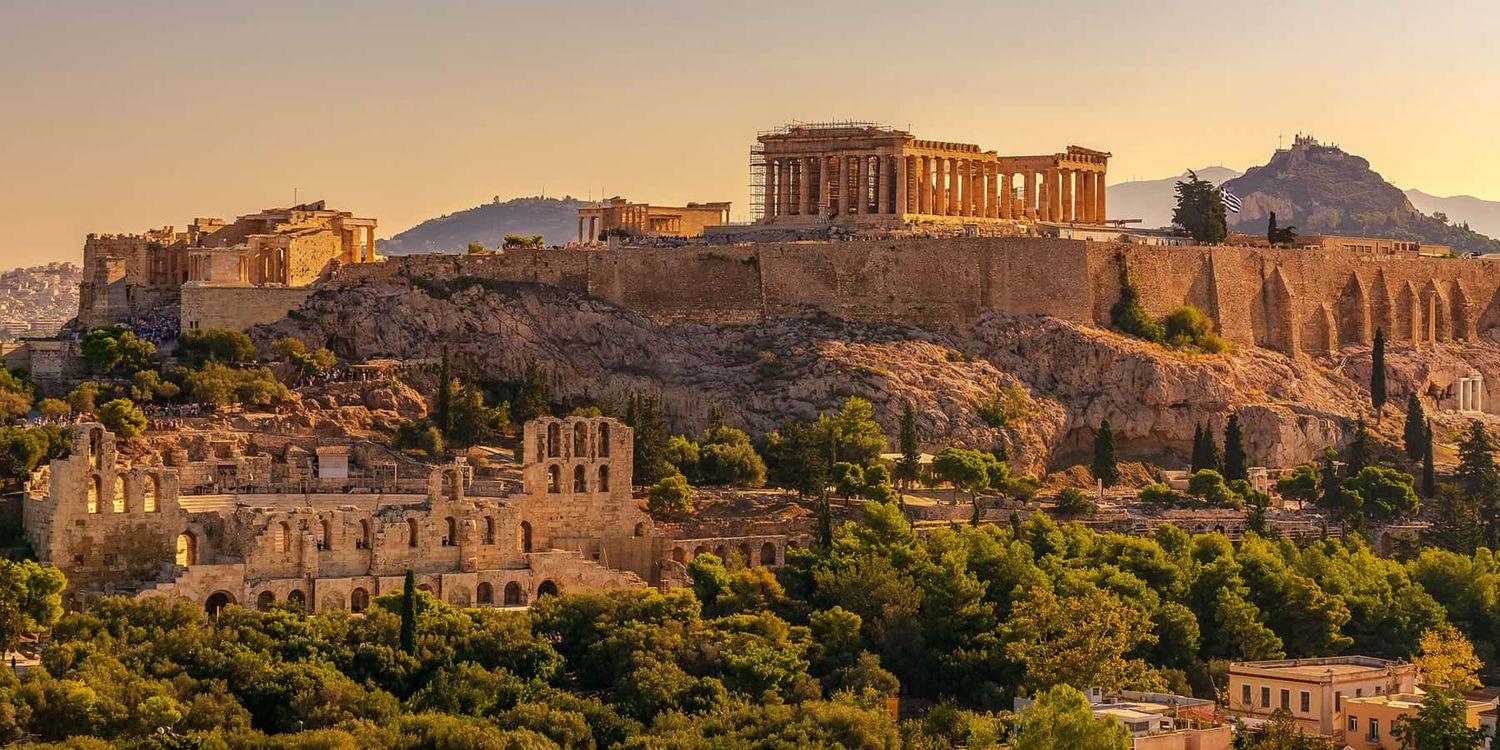 The Acropolis in Athens, Greece.