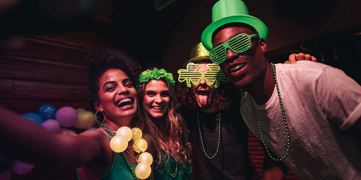 Young people partying in a Dublin nightclub