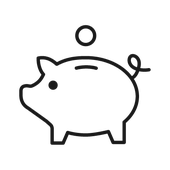 Piggy bank icon