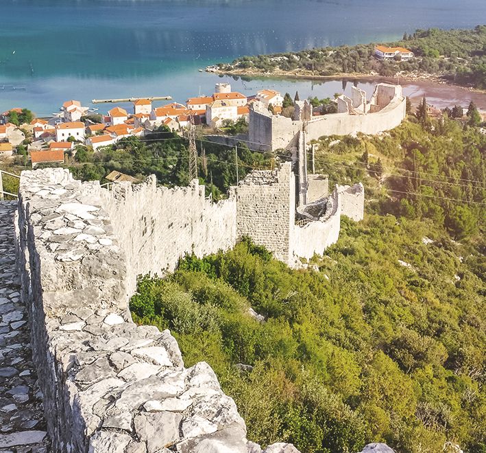 walls of ston landpark in croatia