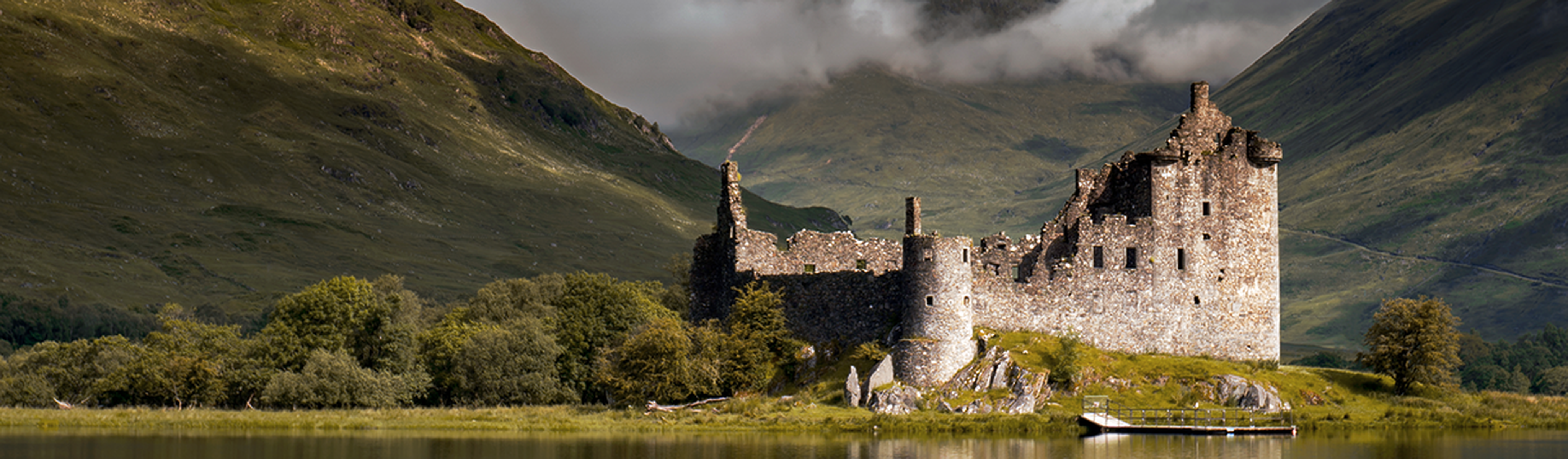 Kilchurn Castle in Loch Awe, Highlands, Scotland