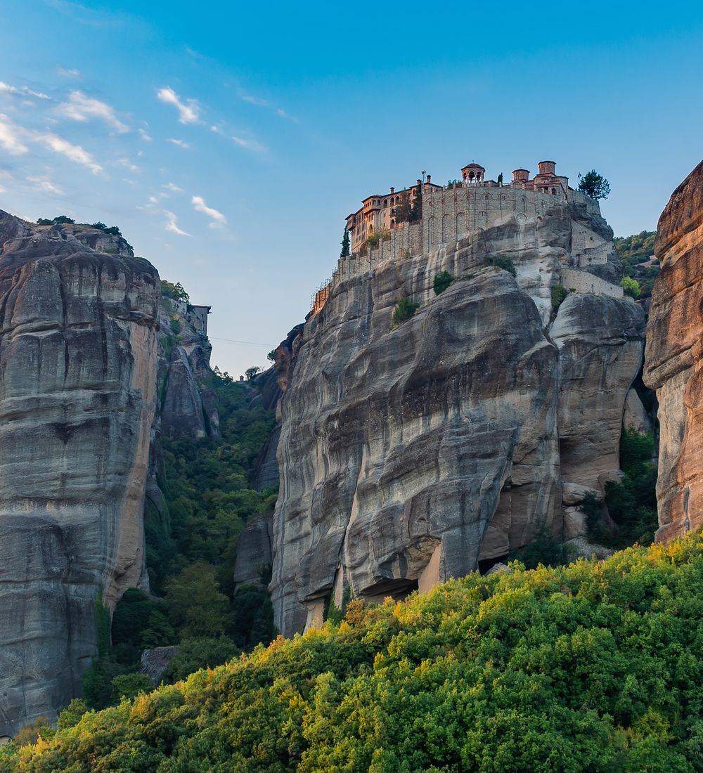 the kalabaka meteora monasteries in greece