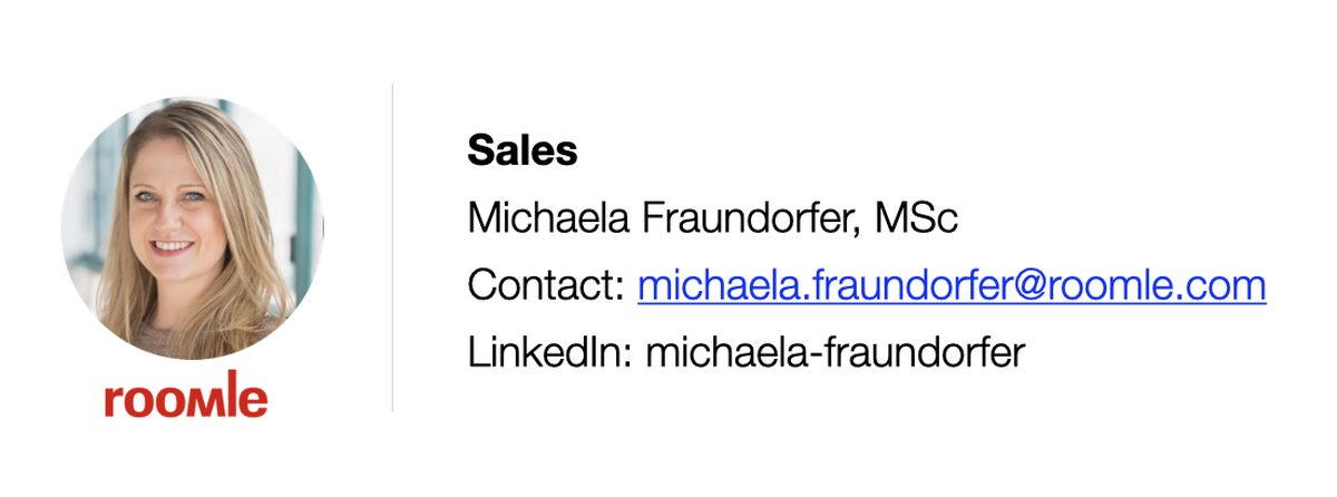 Roomle Contact Michaela Fraundorfer (Sales)
