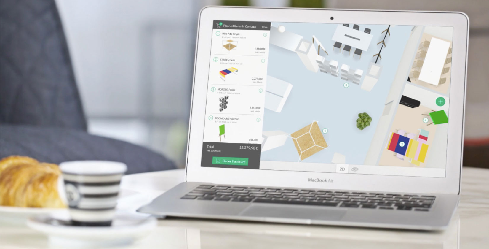 Premium Möbeldesigner Fantoni setzt auf die Roomle-Plattform image