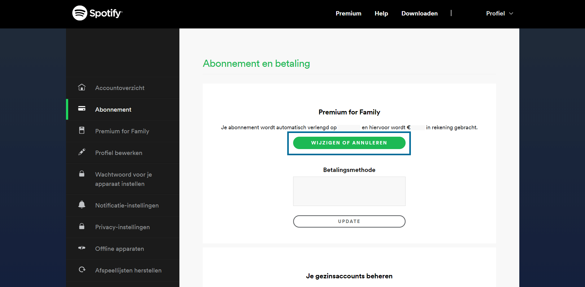 spotify stopzetten