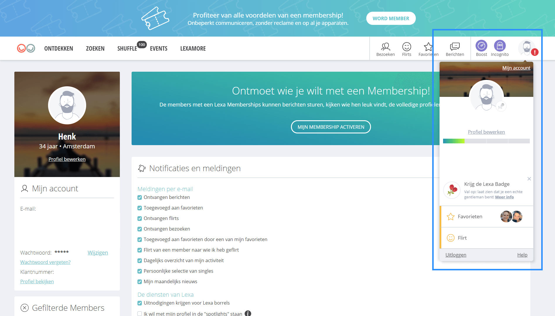 Uitschrijven Lexa