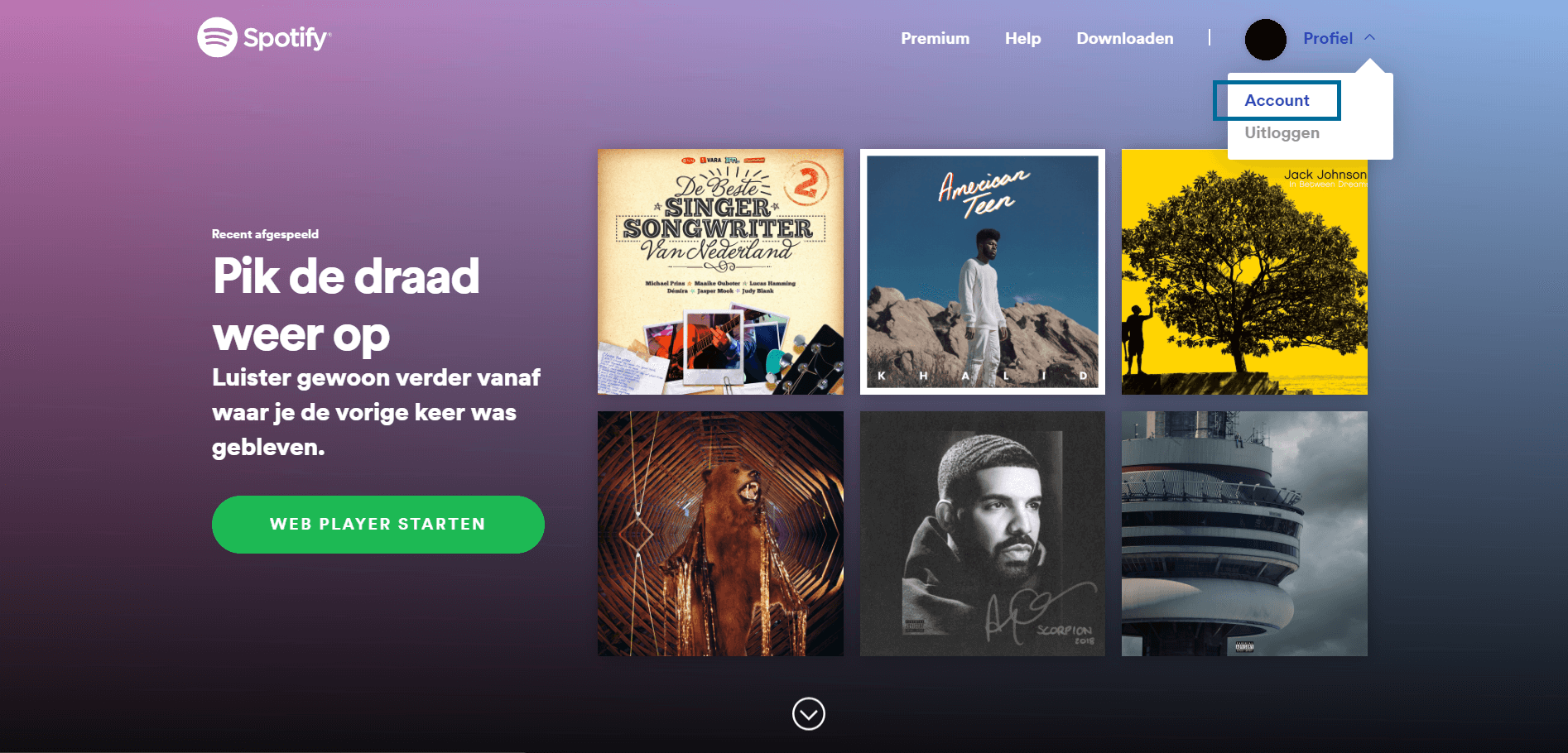 spotify opzeggen