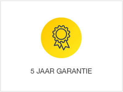 5 jaar garantie