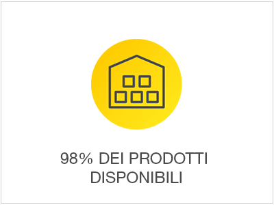 98% dei prodotti disponibili