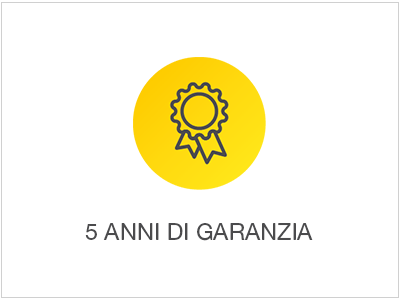 5 anni di garanzia
