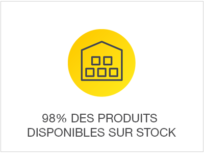 98% des produits disponibles sur stock