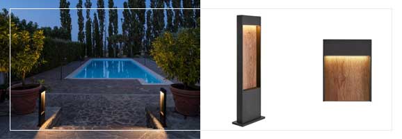 SLV FLATT - Appliques murales et lampadaires pour l'extérieur